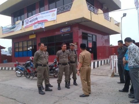 Bupati Merangin Al Haris saat Sidak ke SPBU di Bangko